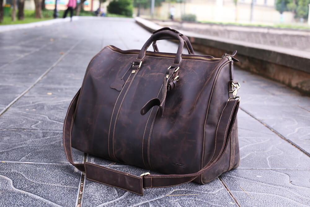 Túi xách nam Holdall da bò tiện dụng