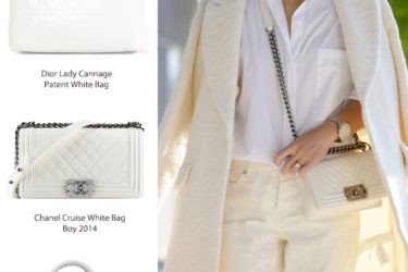 Bí kíp phối đồ với túi xách màu trắng cực ngầu